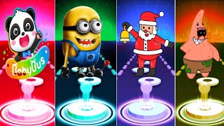 Baby_Bus 🆚 MINIONS 🆚 Jingle_Bells 🆚 SpongeBob 💦 Who is the best?