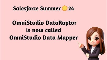 Salesforce Summer ☀️ 24 - OmniStudio DataRaptor is now called OmniStudio Data Mapper