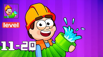 Flow Legends: Pipe Games - Gameplay Walkthrough Levels 11-20 - Brain Puzzle Game