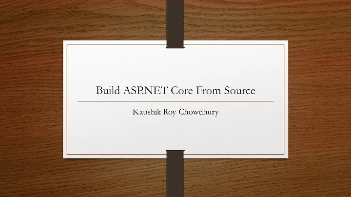 Build ASP.Net Core From Source