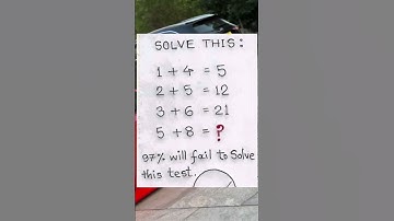 97% will fail to solve this test !? Can you ?? #iq #iqtest