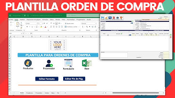ORDEN DE COMPRA EN EXCEL VBA | formato ORDEN DE COMPRA | Plantilla en Excel para ORDEN DE COMPRA