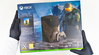 Xbox Series X Gaming Console Halo Infinite Limited Edition Unboxing