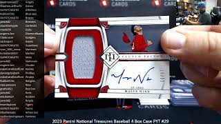 5/3/2024 2023 Panini National Treasures Baseball 4 Box Case PYT #29