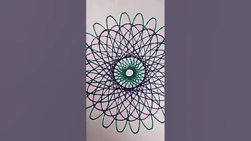 spiroart drawing #artinstruction #artforkids #spirographdrawing #handmadeart #geometricart