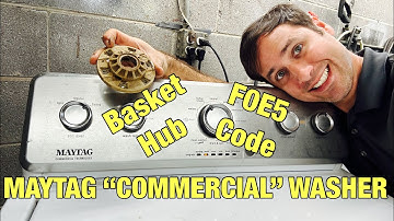F0E5 code | How to fix a Maytag washer that won’t spin fast | quick easy basket hub fix | w10528947