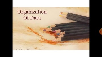 ORGANIZATION DATA ||PART-1|| STATISTICS || 1ST PUC|| BY PROF. TABASSUM