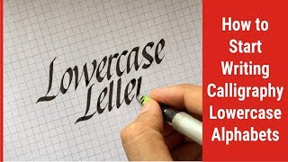 How to start writing Calligraphy Lowercase Alphabets for Beginners Part 1 screenshot 1