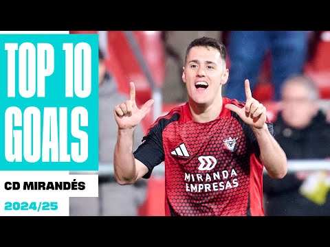 ¡Los 10 MEJORES GOLES del CD MIRANDÉS en LALIGA HYPERMOTION 2024/25!