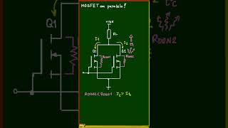 MOSFET em paralelo é melhor do que transistor em paralelo #shorts #eletrônica