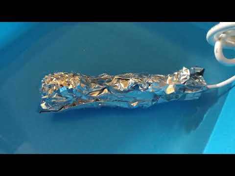 Sonic Soak - initial test with aluminium fold