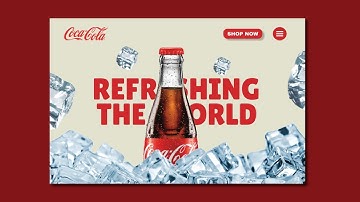 Coca-Cola Website Re-Design | Figma UI UX Tutorial for Beginners