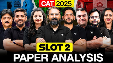 CAT 2025 SLOT 2 PAPER ANALYSIS || LIVE Detailed Analysis with Memory Based Questions ⚡️
