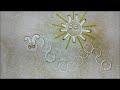 Sand-Art baby 2+. Песочные малыши. Рисуем песком гусеницу.