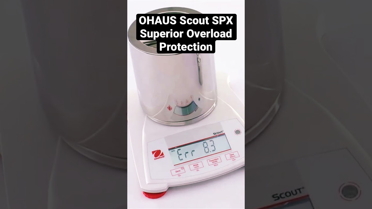 OHAUS Scout SPX - Superior Overload Protection 