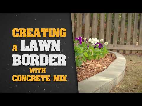 QUIKRETE® How-To: Create a Lawn Border with Concrete Mix