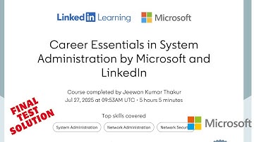 FREE  System Administration Certificate by microsoft | How i passed this test without coursework