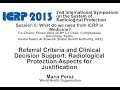 Referral Criteria and Clinical Decision Support: Radiological Protection Aspects for Justification