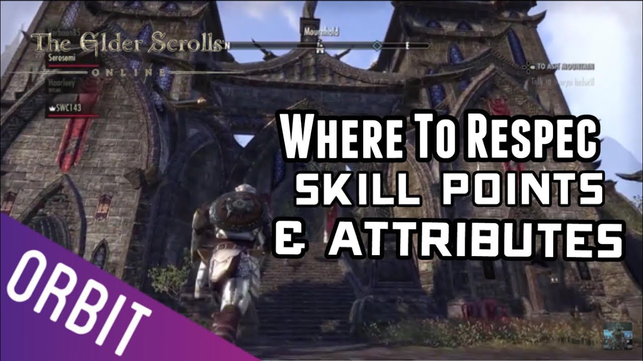 Elder Scrolls Online Where to Respec your Skill Points & Attributes