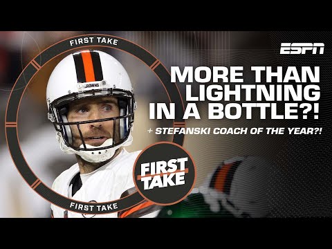 Joe flacco more than lightning in a bottle? ⚡ + kevin stefanski coach of the year?! | first take