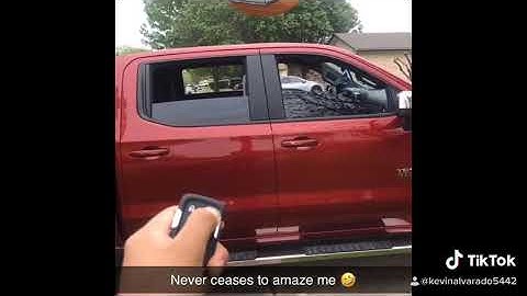 Rolling windows down with key fob