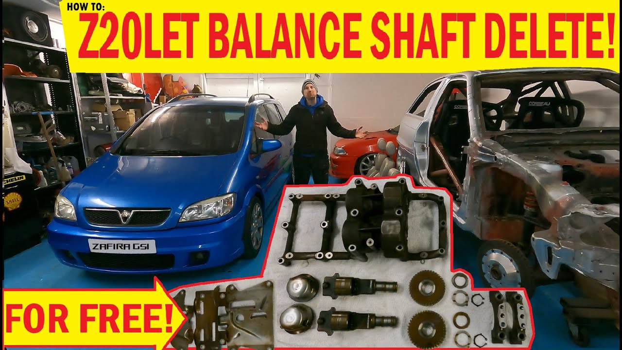 How To do the Z20LET Balance Shaft Delete.... For FREE!! On My Vauxhall