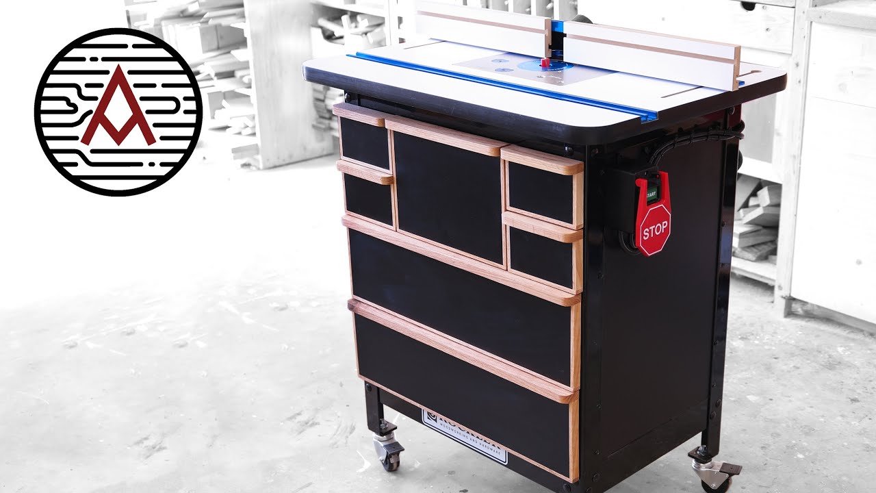 Ultimate Router Table Storage Cabinet Plans - YouTube