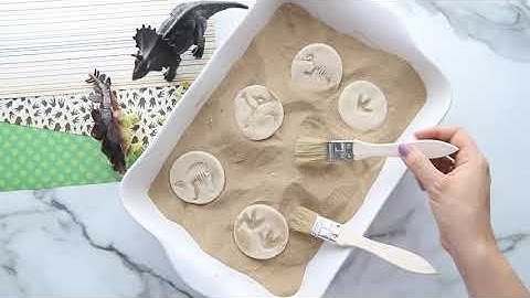 Salt Dough Dino Fossils