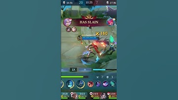 AAMON Damage Build ONE Shot Delete Build subscribe please 🙏 support #mobilelegends #gusionfreestyle