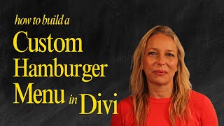 Divi Hamburger Flyout Menu Tutorial