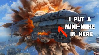 Fallout 4 But Every Gun Shoots Mini Nukes  Institute Ending