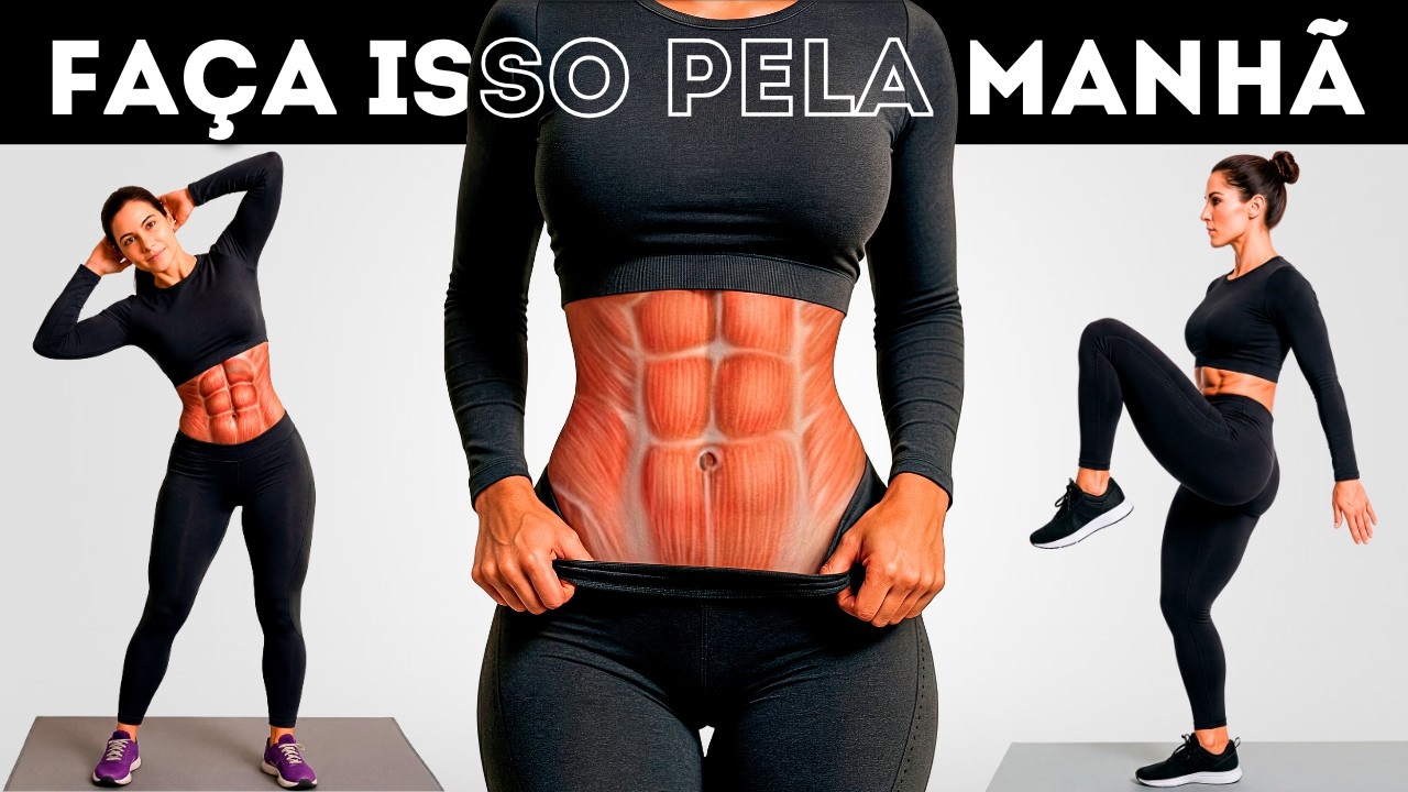 FAÇA ISSO PELAS MANHÃS E PERCA BARRIGA 3X MAIS RÁPIDO! (20 min)
