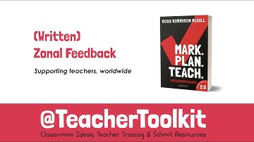 Marking and Feedback (in English) by @TeacherToolkit