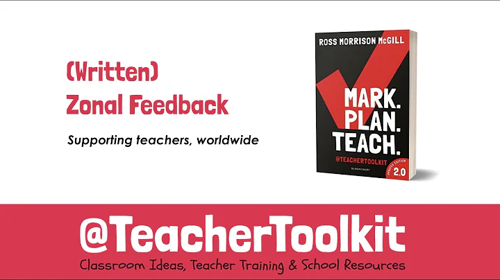 Marking and Feedback (in English) by @TeacherToolkit