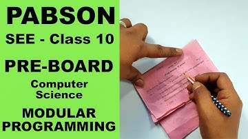 PABSON SEE Class 10 Send-up Computer Science question paper and solution || Part A || Readersnepal