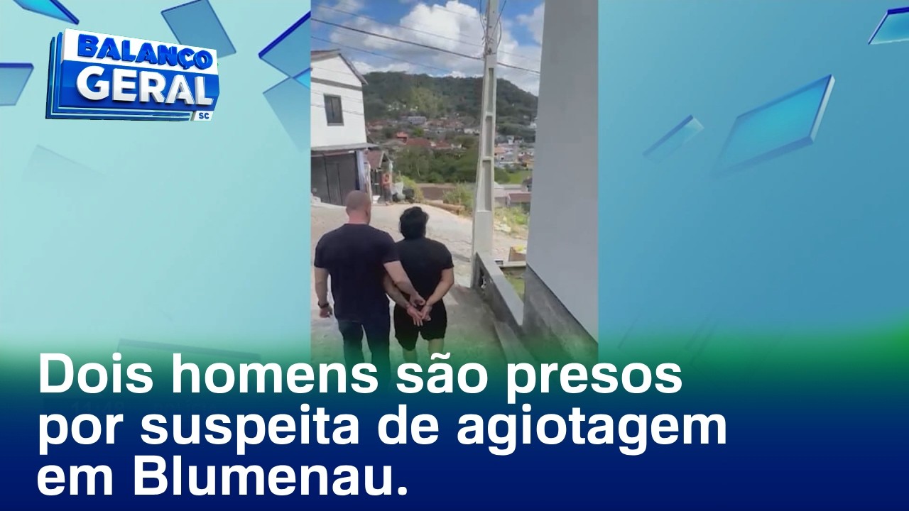 Dois homens são presos suspeitos de agiotagem em Blumenau