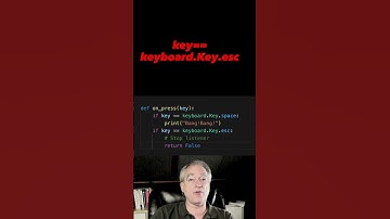 Detect key presses in Python #python #shorts