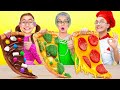 Ben vs Büyükanne vs Şef Yemek Yarışması 👨‍🍳🍕 123 GO! FOOD ile Komik Anlar