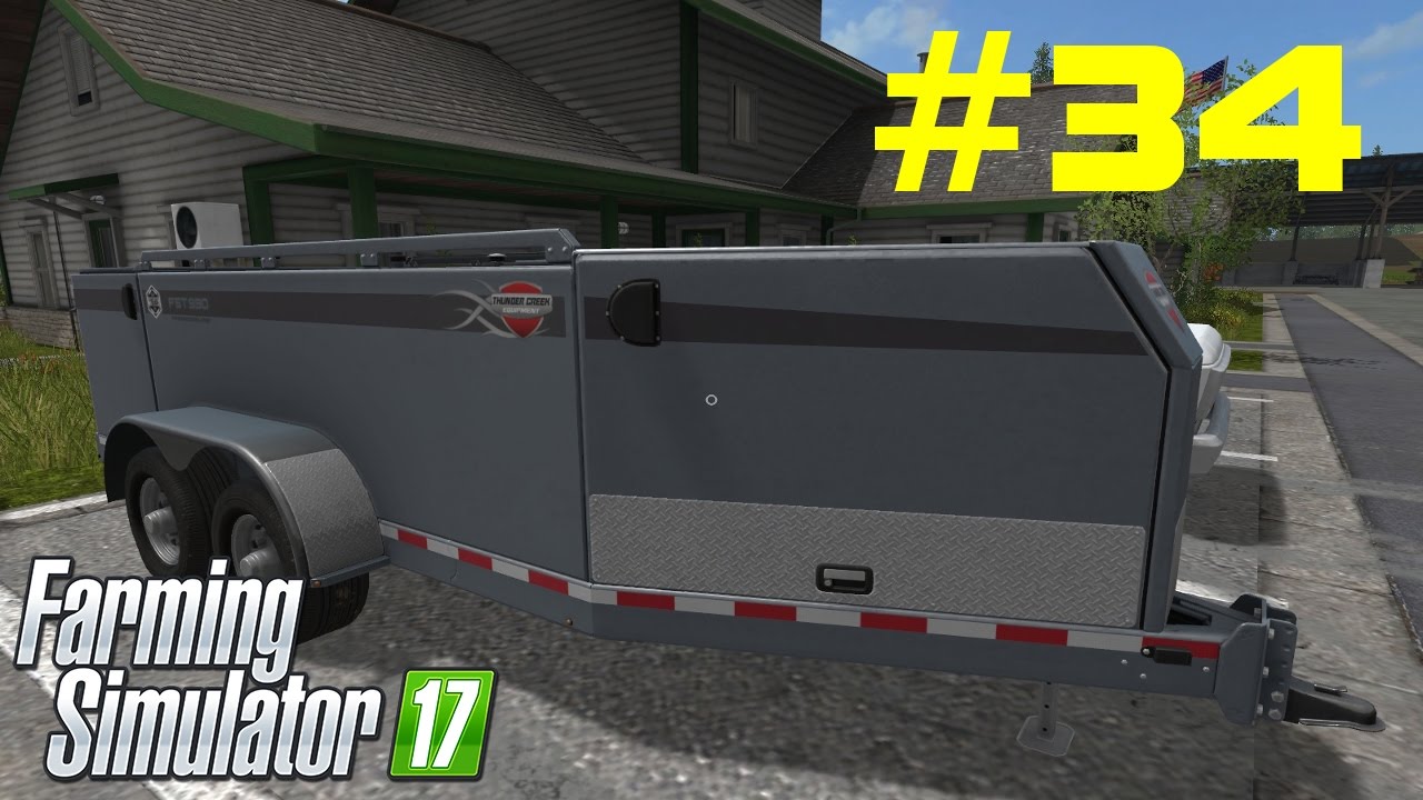 # 34 Farming Simulator 17-  Przyczepa serwisowa. [ SymulAnton ]