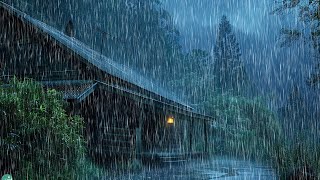 Listen for 3 Minutes & Fall Asleep Immediately ⚡ Torrential Rainstorm with Thunder Sounds at Night