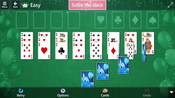 Star Club\Solitaire Celebrates 31 Years\FreeCell: Easy - Solve the deck 3 