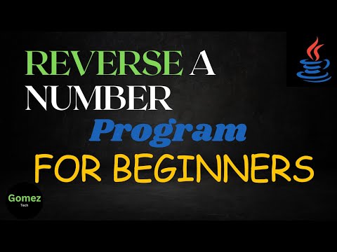 Reverse a numbers using java | java programs to practice for beginners | Gomez