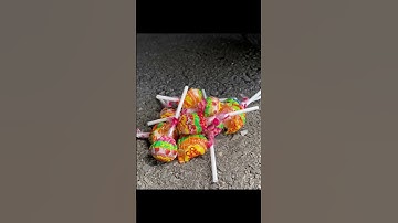 Crushing Crunchy & Soft Things by Car! EXPERIMENT Car vs lollipops #shorts #asmr #asmrsound