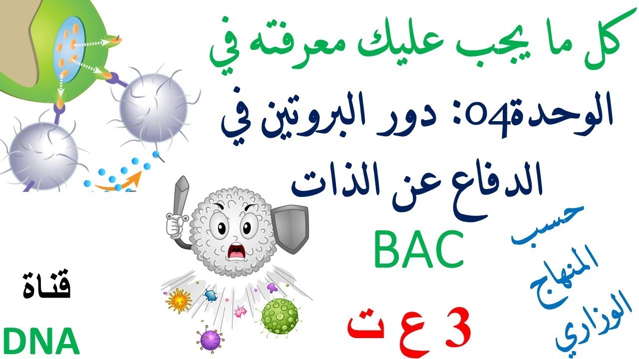 ملخص المناعة للسنة الثالثة ثانوي
