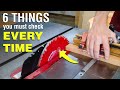 Watch this before turning on a table saw the table saw golden rule