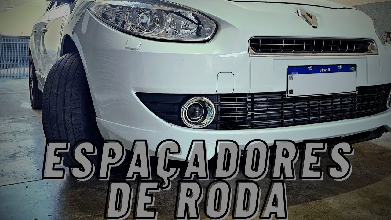 Instalando espaçadores nas rodas do Fluence 