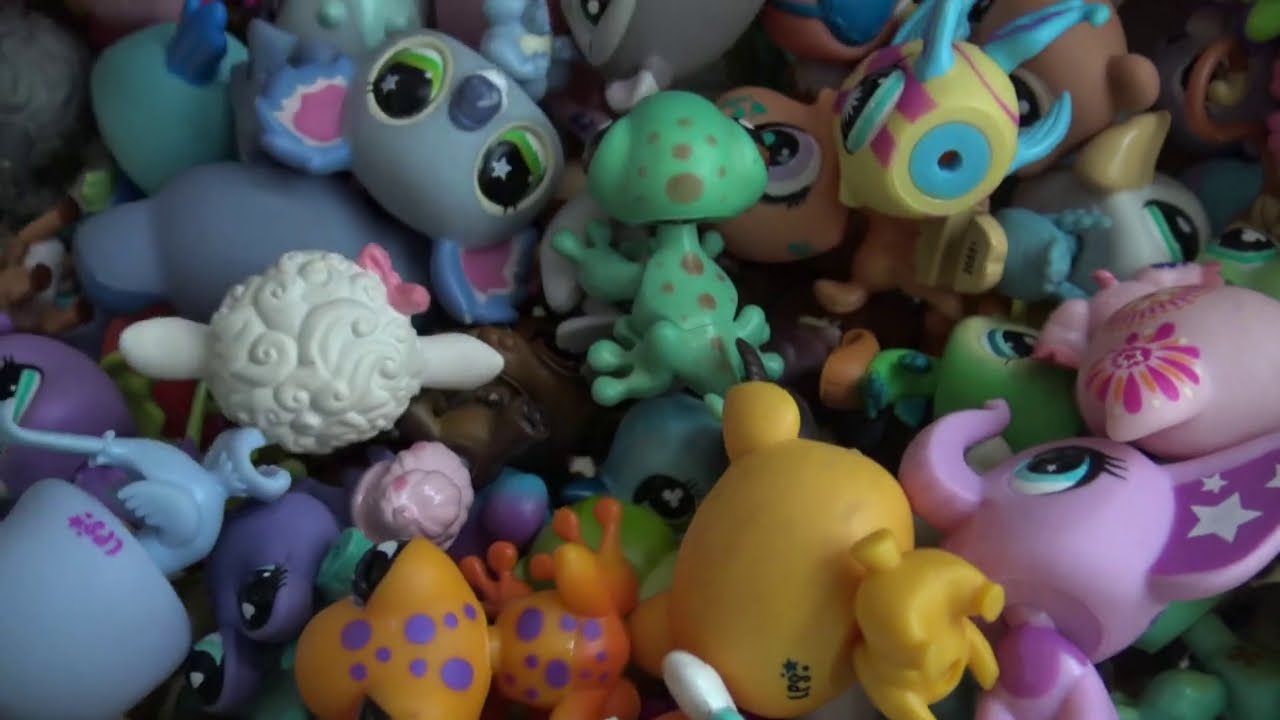 1995 Littlest Pet Shop Hop n Hide Bunnies #asmr #nostalgia #littlestp, asmr toys