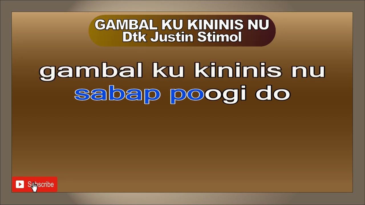 GAMBAL KU KININIS NU Dtk Justin Stimol #justinstimol #gambalkukininisnu