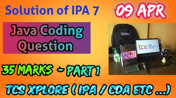 TCS Xplore 2023 Ion Proctored Exam 35 marks - JAVA coding solution ( part 1) #tcs #tcsxplore #jobs