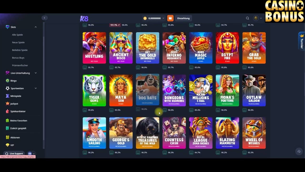 coches slot ofertas K8 Casino mit Krypto, vor allem mit USDT getestet